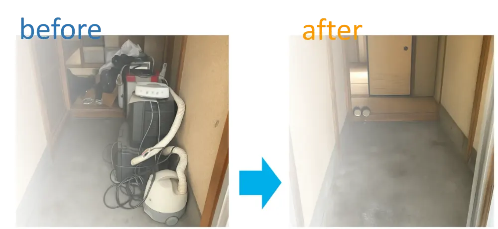 玄関まわりの不用品回収
